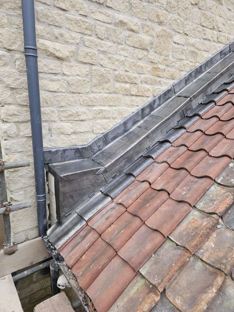 High quality lead flashing work completed by skilled roofers on a Bath property